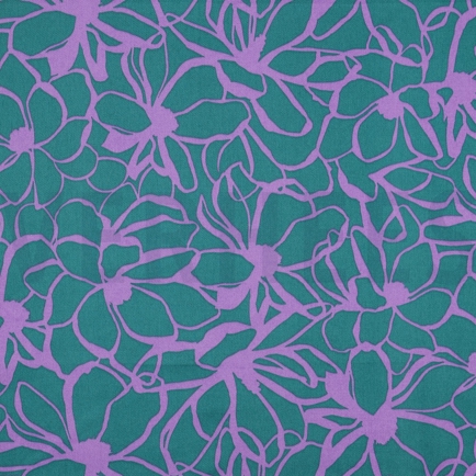 BAUMWOLLE SATIN MAGNOLIA NERIDA HANSEN PETROL (hover)