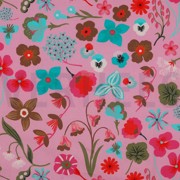 FINE POPLIN DIGITAL MEADOW FLOWER NERIDA HANSEN LIGHT PINK (thumbnail)