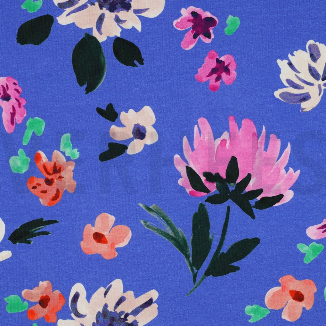 FRENCH TERRY DIGITAL COLETTE NERIDA HANSEN LIGHT BLUE