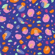 JERSEY GOTS ANIMAL NERIDA HANSEN ROYAL BLUE (thumbnail)