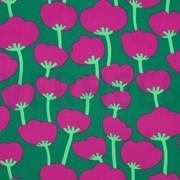 LENZING ECOVERO POPPIES NERIDA HANSEN DARK GREEN (thumbnail)
