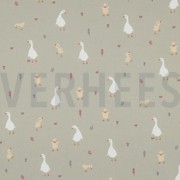 FINE POPLIN GOTS LITTLE GOOSE SAGE (thumbnail)