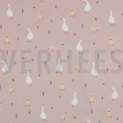 FINE POPLIN GOTS LITTLE GOOSE LIGHT PINK (thumbnail)