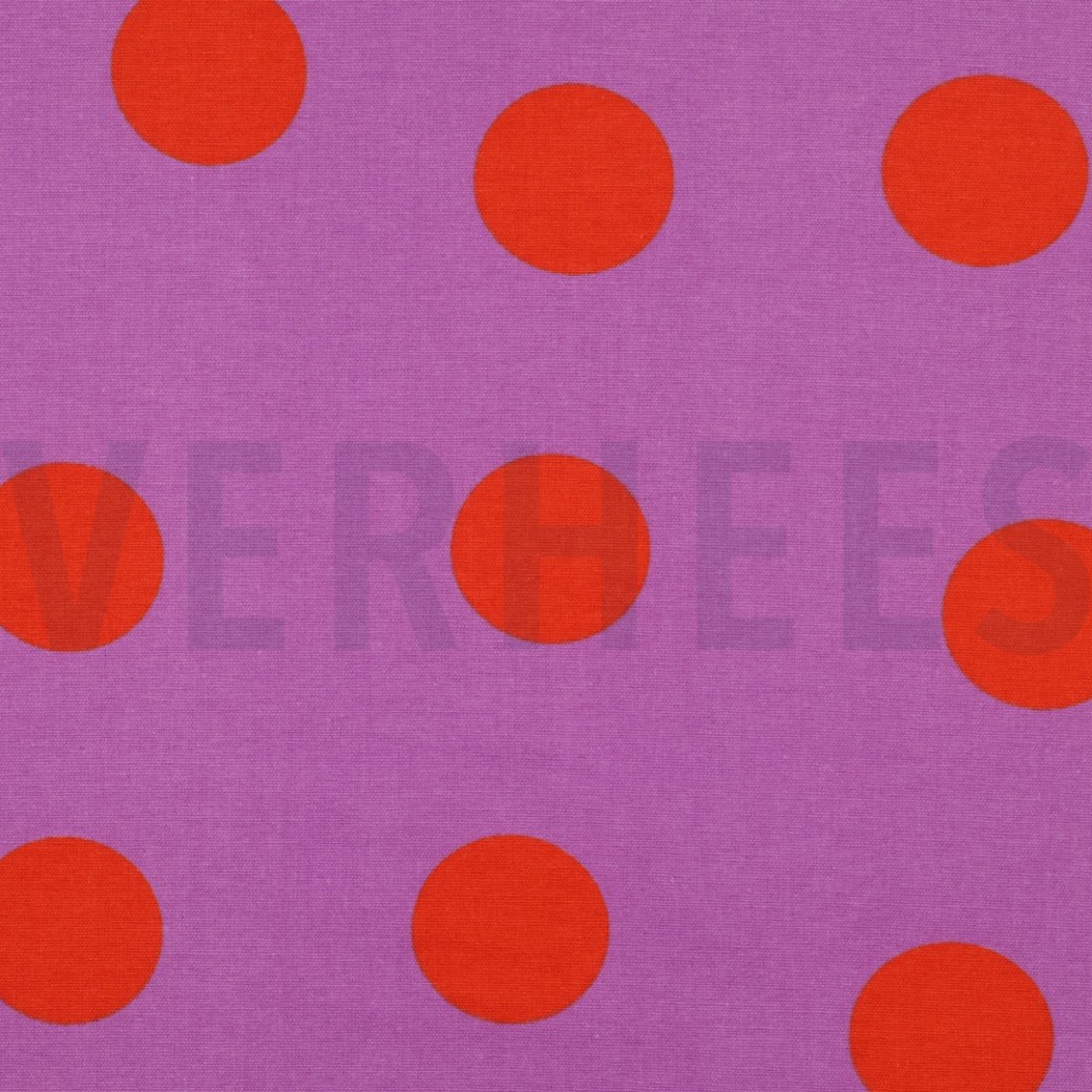 FLANNEL DOTS LAVENDER