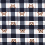 FLANNEL BEAR CHECK NAVY (thumbnail)