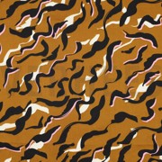 COTTON SATIN ANIMAL SKIN CAMEL (thumbnail)