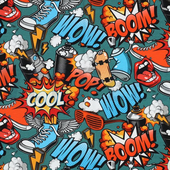 JERSEY DIGITAL GRAFFITI BLUE #7