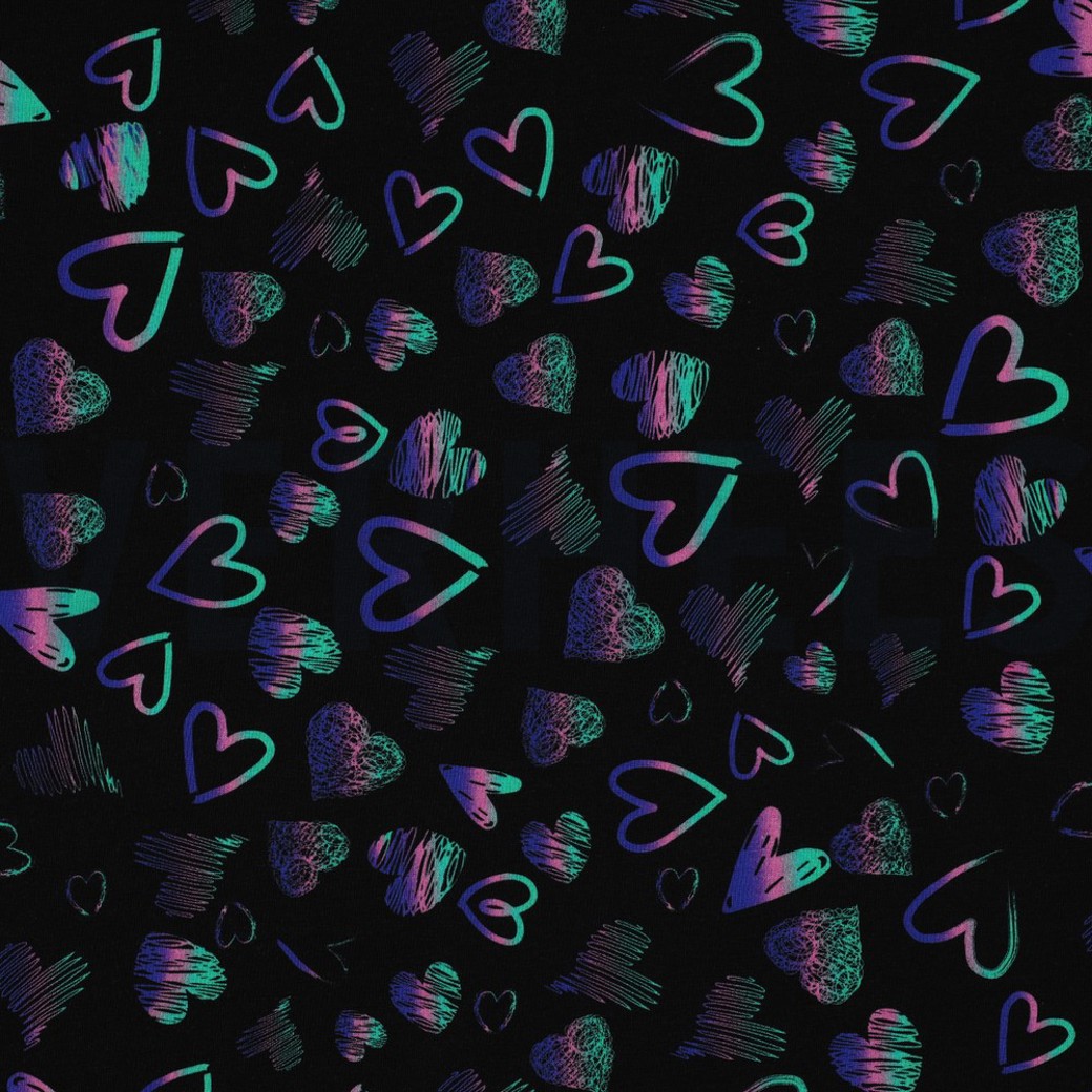 JERSEY DIGITAL HEARTS BLACK