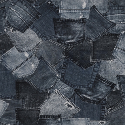 JERSEY DIGITAAL JEANS ZAKKEN MARINEBLAUW (hover)