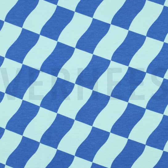 SOFT SWEAT CARREAUX MENTHE / BLEU #7