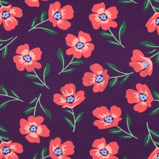 SOFT SWEAT BLOEMEN BORDEAUX #7