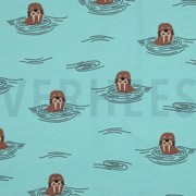 SOFT SWEAT WALRUSES DARK MINT (thumbnail)