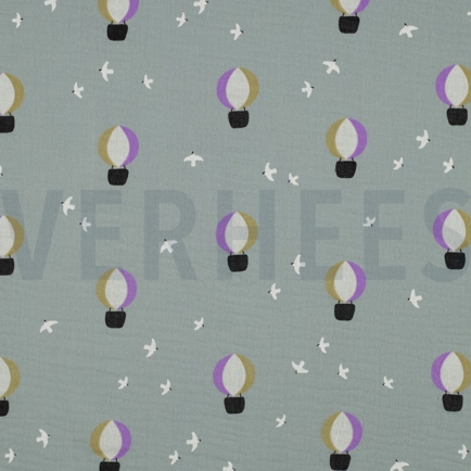 DOUBLE GAUZE HETELUCHTBALLONNEN NILEGROEN (hover)