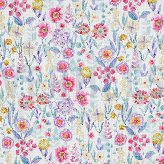 WAFEL DIGITAAL BLOEMEN WIT #7