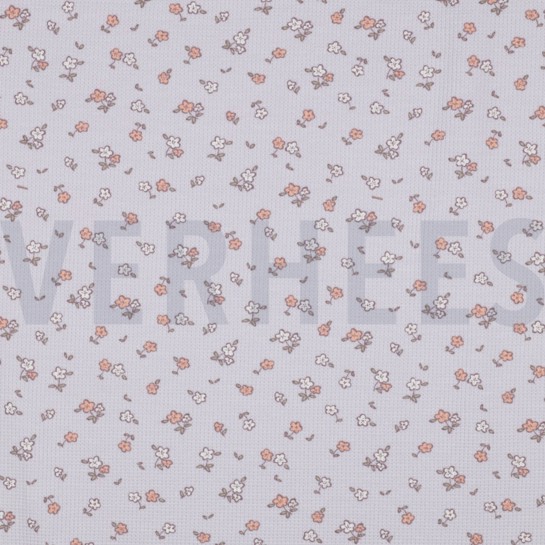 WAFFELJERSEY BLUMEN LAVENDEL #7