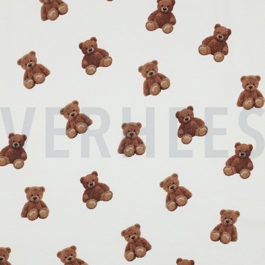 JERSEY GOTS DIGITAL TEDDYBÄREN ECRU #7