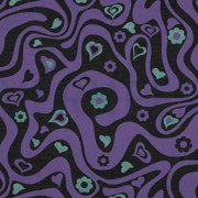 SWEAT MELANGE GLITTER RETRO FLOWERS ANTHRACITE MELANGE (thumbnail)