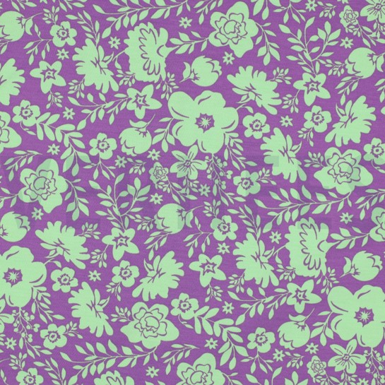 JERSEY BLUMEN LILA/VIOLETT #7