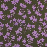 ROSELLA STRETCH FLOWERS ARMY GREEN (thumbnail)
