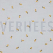 DOUBLE GAUZE EMBROIDERY LEMON WHITE (thumbnail)