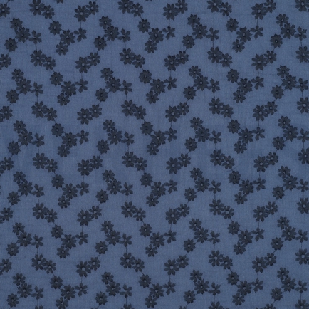 DOUBLE GAUZE EMBROIDERY FLOWERS JEANS (hover)