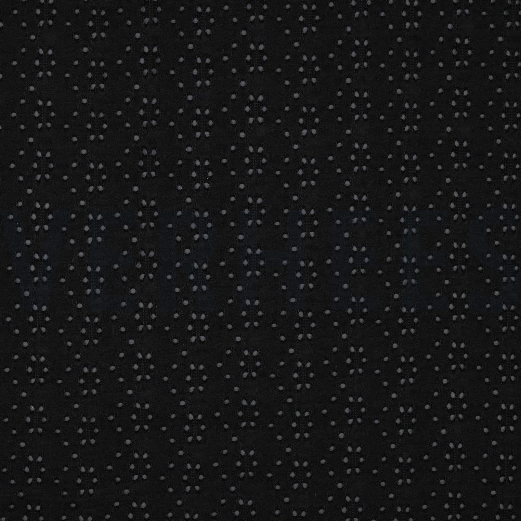 EYELET STRETCH BLACK