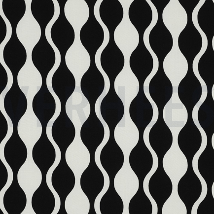 LENZING™ ECOVERO™ ABSTRACT SCHWARZ / ECRU (hover)