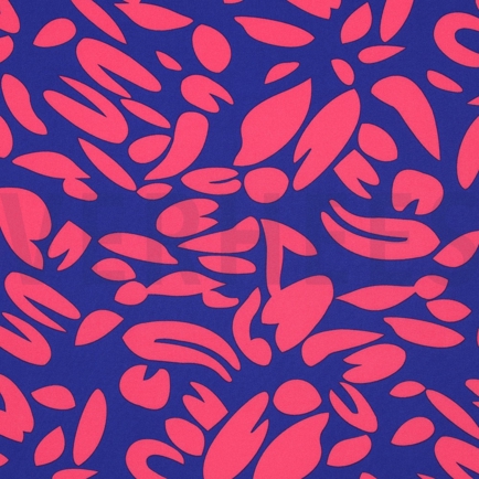 MAGNOLIA STRETCH ABSTRACT KOBALTBLAU (hover)