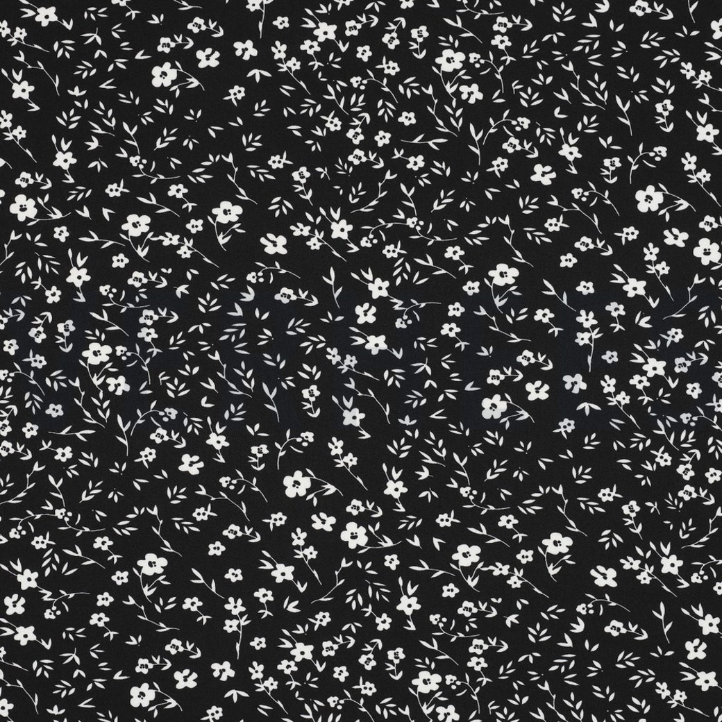 MAGNOLIA STRETCH FLOWERS BLACK