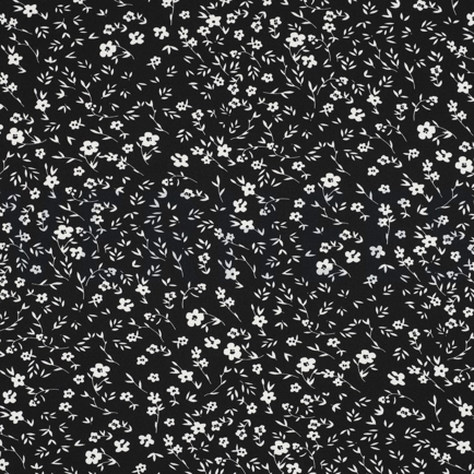 MAGNOLIA STRETCH BLUMEN SCHWARZ (hover)