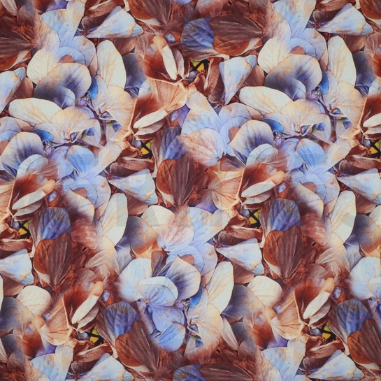 VISCOSE RADIANCE DIGITAL LEAVES AQUA #7