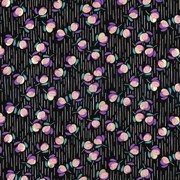 RADIANCE FOIL FLOWERS BLACK (thumbnail)