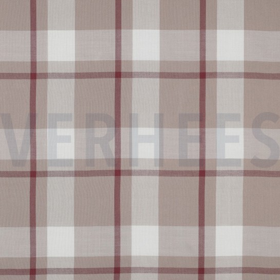 VISCOSE YARN DYED CHECK BEIGE #7