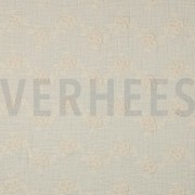 DOUBLE GAUZE EMBROIDERY FLOWERS NATURAL (thumbnail)
