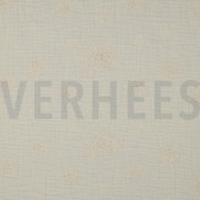 DOUBLE GAUZE EMBROIDERY FLOWERS NATURAL (thumbnail)