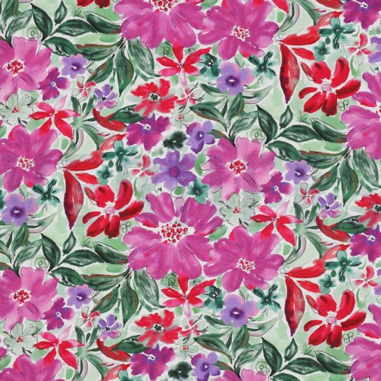 VISKOSE RADIANCE DIGITAL BLUMEN LILA/VIOLETT #7