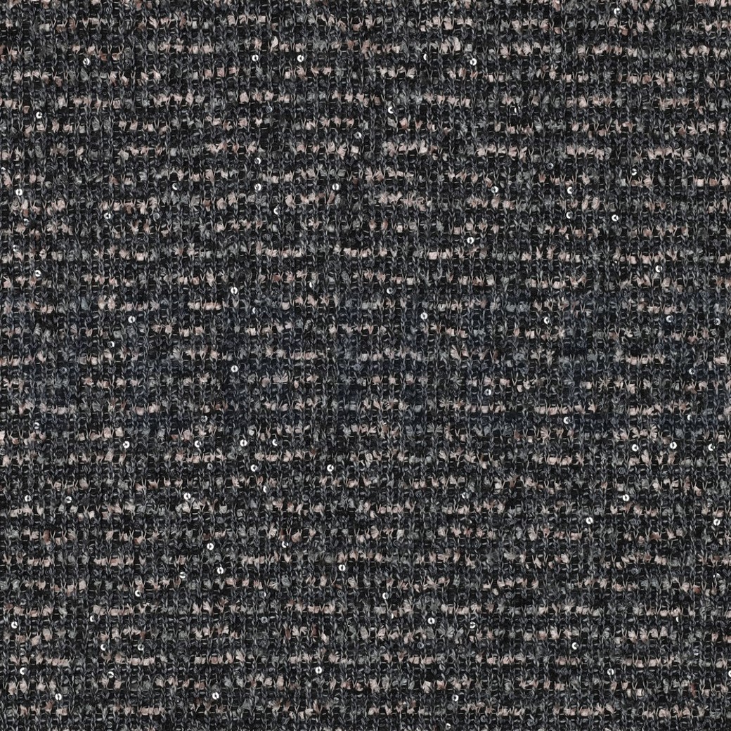 KNIT WITH SPANGLE POWDER GREY