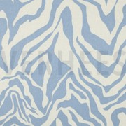 LINEN VISCOSE ANIMAL SKIN BLUE (thumbnail)