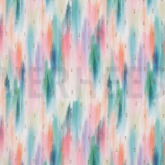 VISKOSE LUREX DIGITAL ABSTRACT GRÜN #7