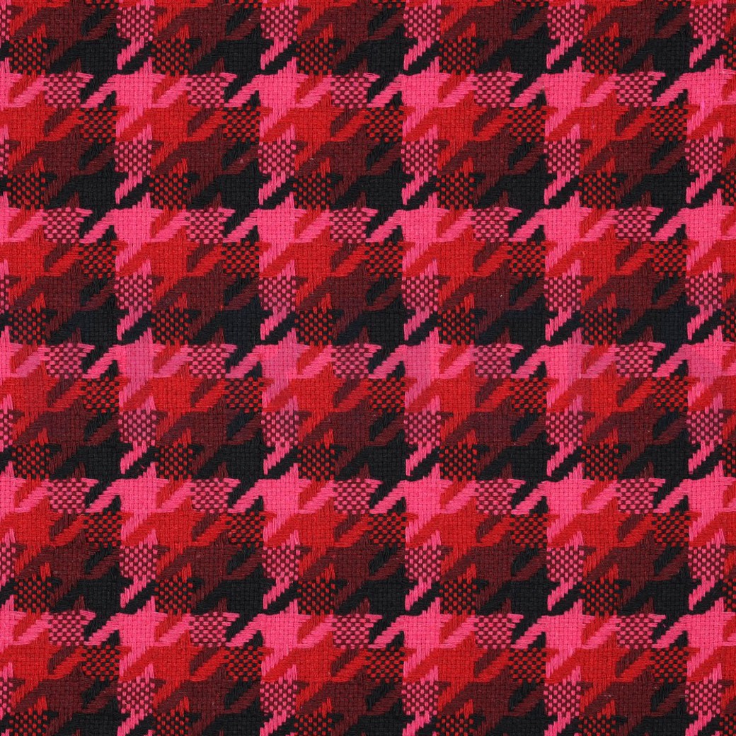 PIED DE POULE CERISE
