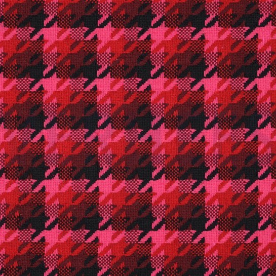 PIED DE POULE CERISE #7