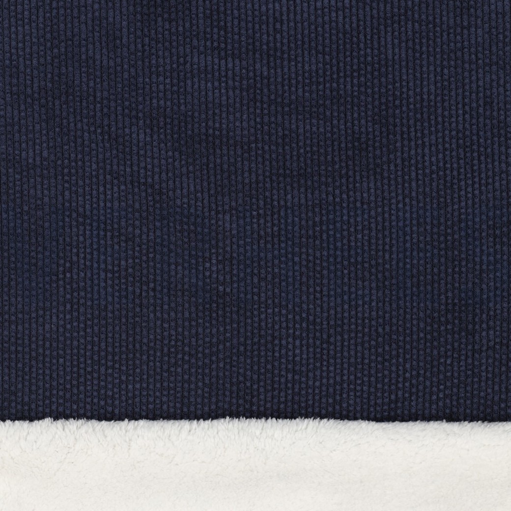 FAUX FUR CORDUROY NAVY