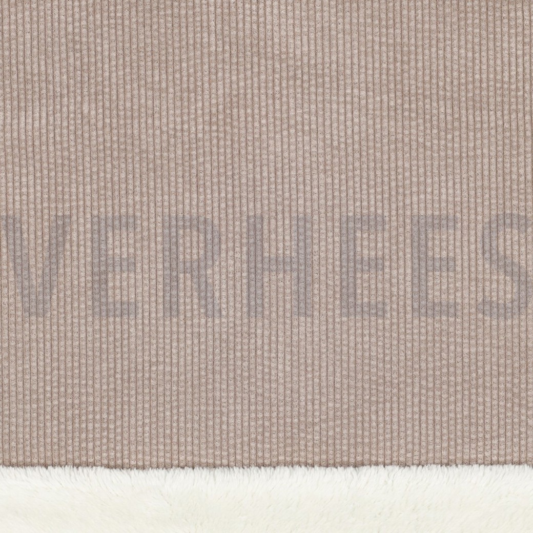 FAUX FUR CORDUROY SAND