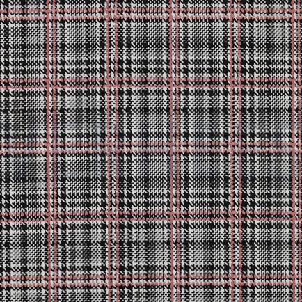 KNITTED JACQUARD BLACK/WHITE/PINK (hover)