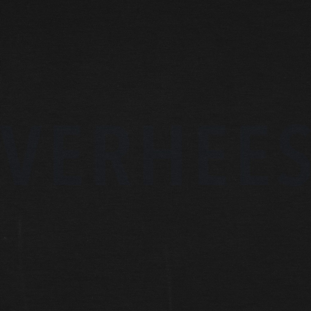 COTTON INTERLOCK JERSEY BLACK