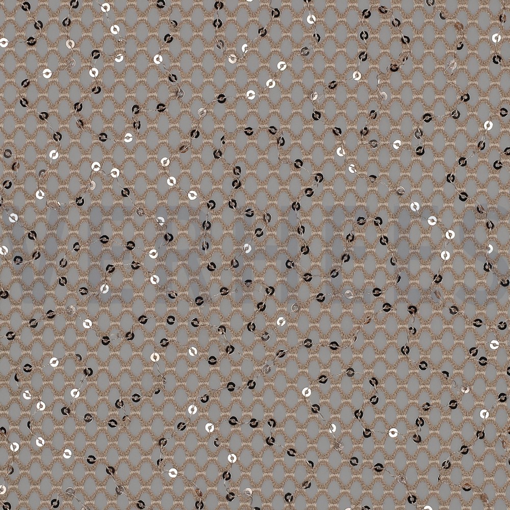 CROCHET SEQUINS BRONZE