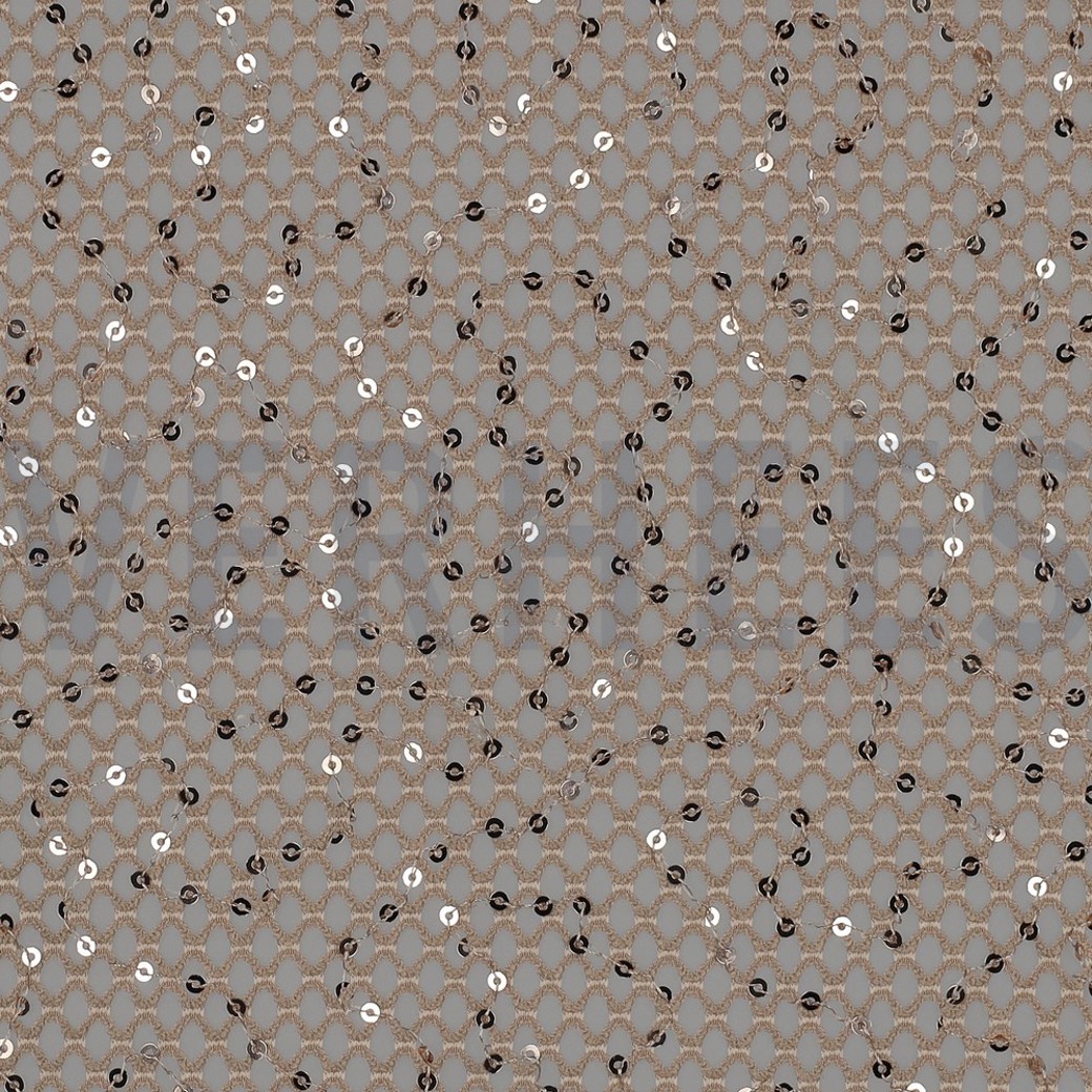 CROCHET SEQUINS BRONZE