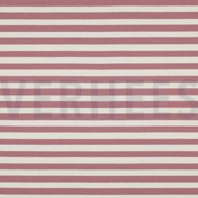 FRENCH TERRY YARN DYED STRIPES DARK ROSE (thumbnail)