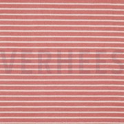 TOWELLING YARN DYED STRIPES OLD ROSE / OFF WHITE (thumbnail)