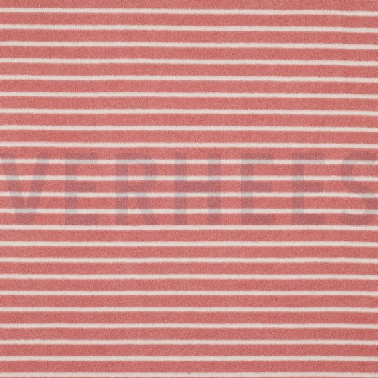 TOWELLING YARN DYED STRIPES OLD ROSE / OFF WHITE #7